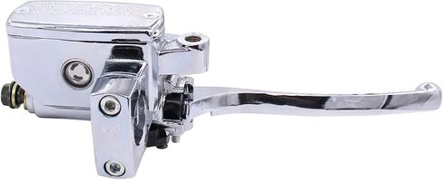 XtremeAmazing Motorcycle 1 Inch Handlebar Hydraulic Brake Clutch Master Cylinder Lever Handle Bars Reservoir for NV600 VT600 Shadow Left and Right Pair Chrome in Saudi Arabia