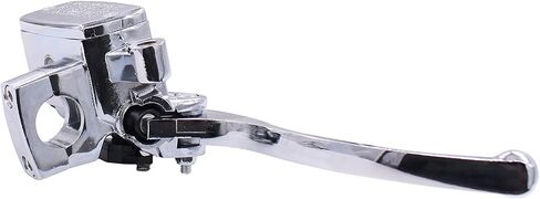 XtremeAmazing Motorcycle 1 Inch Handlebar Hydraulic Brake Clutch Master Cylinder Lever Handle Bars Reservoir for NV600 VT600 Shadow Left and Right Pair Chrome in Saudi Arabia
