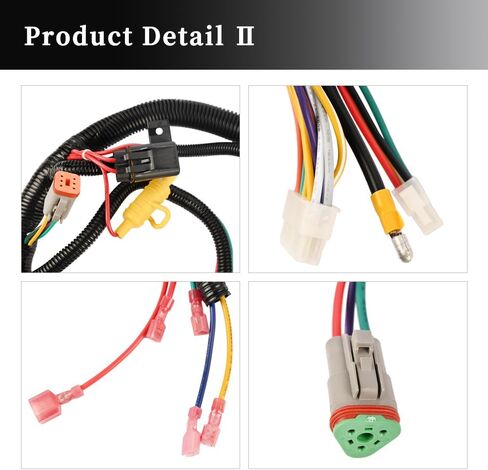 Main Electrical Harness 103496901 Compatible with Club Car Precedent IQ Main Electrical Harness,TPS CARTS(Black Controller) in Saudi Arabia