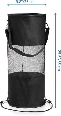 ZENFUN Boat Trash Bag, Collapsible Mesh Trash Can for Kayak, Portable Boat Trash Bag, Reusable, Fishing, Camper, Sandbar, Easy to Clean, Pontoon Boat Accessories, Black in Saudi Arabia