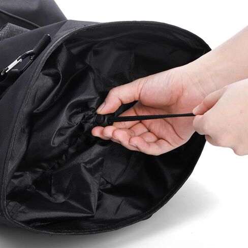 ZENFUN Boat Trash Bag, Collapsible Mesh Trash Can for Kayak, Portable Boat Trash Bag, Reusable, Fishing, Camper, Sandbar, Easy to Clean, Pontoon Boat Accessories, Black in Saudi Arabia