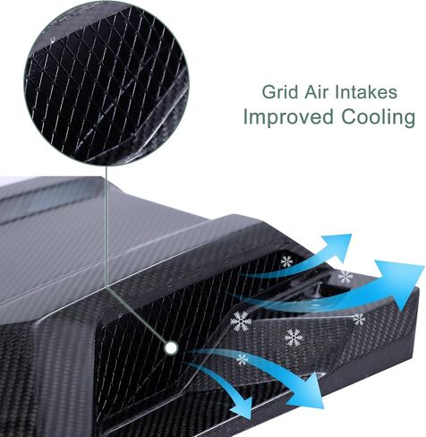 NIXFACE Real Carbon Fiber Front Turbo Hood Scoop for 2020-2023 Polaris RZR PRO R/XP Turbo R Air Intake Vent in Saudi Arabia