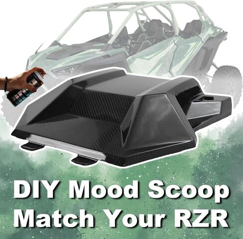 NIXFACE Real Carbon Fiber Front Turbo Hood Scoop for 2020-2023 Polaris RZR PRO R/XP Turbo R Air Intake Vent in Saudi Arabia