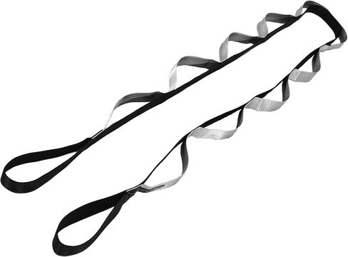 PVTL Extra Long Stretch Strap for Stretching out and Physical Therapy & Exercise Equipment 12 Loops Stretch Out Band for Rehab Yoga FREE (Downloadable) Stretching Chart Included in Saudi Arabia