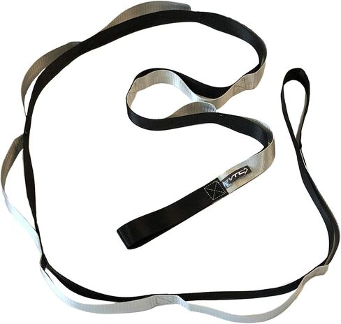 PVTL Extra Long Stretch Strap for Stretching out and Physical Therapy & Exercise Equipment 12 Loops Stretch Out Band for Rehab Yoga FREE (Downloadable) Stretching Chart Included in Saudi Arabia