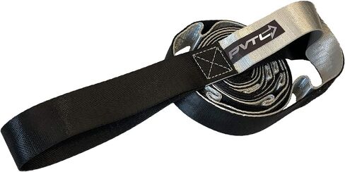 PVTL Extra Long Stretch Strap for Stretching out and Physical Therapy & Exercise Equipment 12 Loops Stretch Out Band for Rehab Yoga FREE (Downloadable) Stretching Chart Included in Saudi Arabia