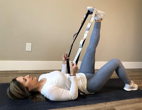 PVTL Extra Long Stretch Strap for Stretching out and Physical Therapy & Exercise Equipment 12 Loops Stretch Out Band for Rehab Yoga FREE (Downloadable) Stretching Chart Included in Saudi Arabia