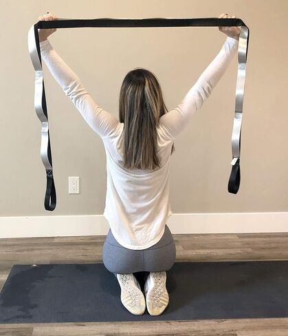 PVTL Extra Long Stretch Strap for Stretching out and Physical Therapy & Exercise Equipment 12 Loops Stretch Out Band for Rehab Yoga FREE (Downloadable) Stretching Chart Included in Saudi Arabia