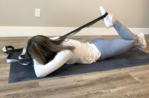 PVTL Extra Long Stretch Strap for Stretching out and Physical Therapy & Exercise Equipment 12 Loops Stretch Out Band for Rehab Yoga FREE (Downloadable) Stretching Chart Included in Saudi Arabia
