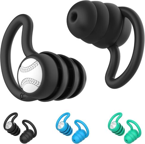 3 Pairs Swimming Ear Plugs Waterproof Earplugs, Silicone Swim Ear Plugs for Adult Kids, Water Sports Earplugs for Showering, Bathing, Surfing in Saudi Arabia