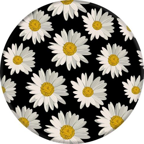 PopSockets PopGrip - [غير قابل للتبديل] توسيع الحامل والقبضة للهواتف الذكية والأجهزة اللوحية - الإقحوانات in Saudi Arabia