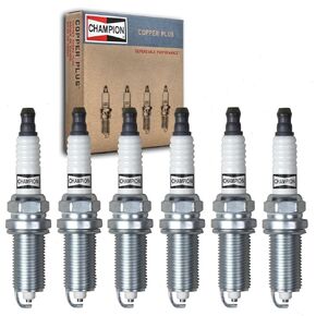 6 pc Champion Copper Plus Spark Plugs compatible with Toyota Tacoma 3.5L V6 2016-2020