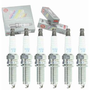 6 pc NGK Laser Iridium Spark Plugs compatible with Acura TL 3.5L V6 2009-2012