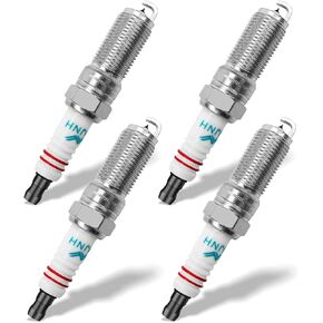 4Pcs Double Iridium Spark Plug Fits for Lincoln MKZ Buick Envision EcoSport Transit Connect SSV Fiesta Focus EcoSport C-Max 1.6L 2.0L 2.5L L4 Engine, Premium Performance Spark Plugs Replace XP5363