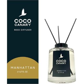Coco Canary 6.7 oz Reed Diffusers for Home, Resort, Scent Diffuser, Office Decor, Jasmine Reed Diffuser, Home Fragrance Products, Scented Bathroom Decor, Jasmine, Sea Breeze & Amber Scent Notes