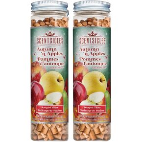 Scentsicles Scentfetti Scented Paper Filler, Autumn n Apples, 125g Bottle (2 Pack) - for use in Warmers, with Botanicals, Greenery and More!