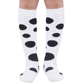 Dxhycc Kids Knee High Socks Girls Polka Dots Socks Toddler Knee Socks Costume Accessories for Halloween Cosplay Party