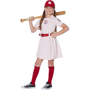 Spirit Halloween A League of Their Own Kids Dottie Costume | Officially Licensed | Dottie Dress