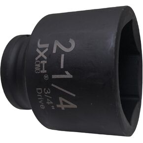 3/4" Drive 2-1/4" Impact Socket, 6-Point, Heat Treated