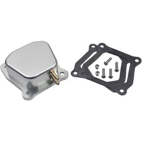 Billet Valve Cover for Predator 212cc 196cc Non-Hemi Clone,for Coleman CT200U BT200X Mini Bike,for Honda GX160-GX200, Silver