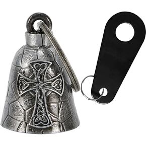 Dream Apparel Motorcycle Bell Keychain for Biker Rider Men Women with Bell Hanger, Ride Riding Bell Motorcycle Accessories