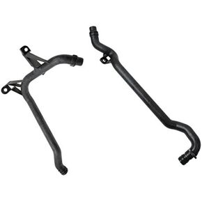 Set of 2 Water Pipes + Seals Coolant Hose to Engine Block & Heater Inlet for BMW