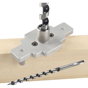Drill Guide for 30 38 45 90 Degree Angled and Straight Holes, Added 38 Degree Portable Drill Guide for Deck Stair Handrail and Horizontal Cable Wood Post （Without Drill Bit）