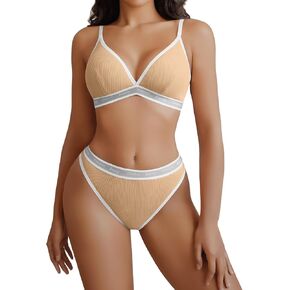 Avidlove ملابس داخلية نسائية متباينة مطابقة للتمرين حمالة صدر رياضية ولباس داخلي مجموعة من قطعتين لليوجا والجيم براليت وثونغ in Kuwait