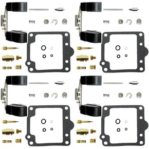 4-Pack Carburetor Rebuild Kit Carb Repair Kits with Float Replacement for Suzuki GS850G 1980-1983 GS850GL 1980-1983