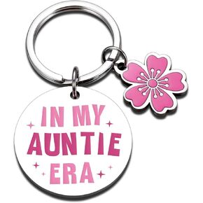 Auntie Gift Ideas Valentines Gifts for Aunt Auntie Women Aunt Keychain Auntie Gifts from Niece Gifts for Aunt Auntie Era Keychain Stocking Stuffers for Aunt Auntie from Niece Birthday Gifts for Aunt