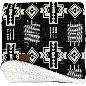 Inca Aztec Sherpa Weighted Warm Blanket | Southwest Indian Navajo Boho Style | Native Woven Western Cozy Bedding Cover | Plush Faux Alpaca | Luxurious Winter Blanket (Vinicunca Maroon)