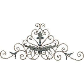 Touch of Class Masonville Scroll Wall Grille - Metal - Ivory, Bronze, Blue - Decorative Artwork for Bedroom, Living Room, Dining Room, Kitchen, Office, Entryway, Foyer - Acanthus Leaves