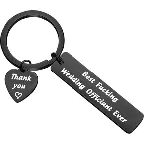 MYOSPARK Wedding Officiant Keychain Thank You Gift For Wedding Officiant Appreciation Gift