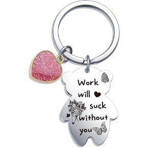 Coworker Leaving Gifts For Women Work Friendship Keychain For Colleague Keychain Retirement Gifts