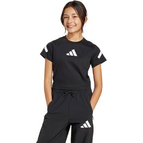 adidas Girls' Z.N.E. Cropped Fitted T-Shirt