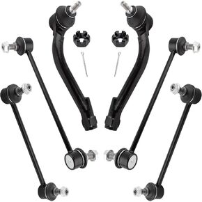 BOXI 6pcs Front Rear Sway Bar Links + Outer Tie Rods Fit for Kia Magentis 2007-2010/Optima 2007-2010/Optima 2006 5th Vin Digit E/Rondo 2007-2010 | K750032 K750357 ES800346 ES800347