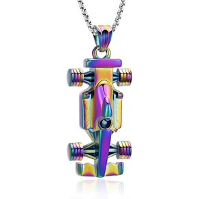 Race Car Urn Necklace for Ashes for Men Adults Stainless Steel Motor Racing Car Cremation Jewelry Urn Pendant Ashes Holder Keepsake Memorial Urn Locket