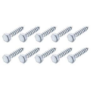 METALLIXITY Hex Lag Screws (M8x60mm)25Pcs, Carbon Steel Self-Tapping Wood Bolts - for Household Applications