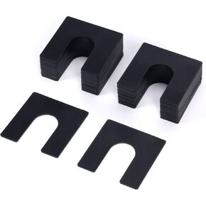 36 Pcs Plastic Auto Lift Leveling Shims for 2 Post 4 Post Car Lift Precise Leveling Installation, 4/5" Opening Shim Fit for 3/4" Anchor Bolt (3/64" Thickness)