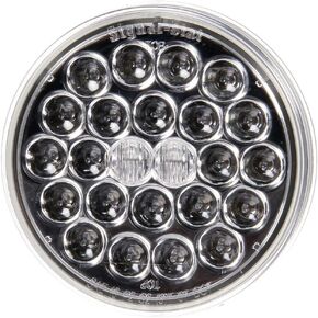 Truck-Lite 4" S/T/T Red Led 24-Diode, Clear Lens 4051