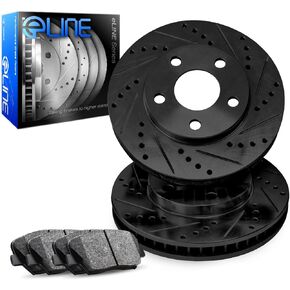 R1 Concepts Front Brakes and Rotors Kit |Front Brake Pads| Brake Rotors and Pads| Ceramic Brake Pads and Rotors |fits 2003 Lexus ES300, 2004-2006 Lexus ES330