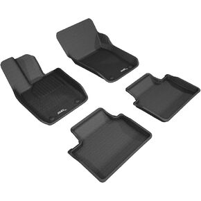 3D MAXpider Custom Fit Kagu Floor Mat (Black) Compatible with Porsche Panamera (971) 2017-2025 / Panamera E-Hybrid (971) 2020-2025 -R1 R2