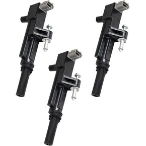 ENA Set of 3 Ignition Coils Pack 2009 2010 2011 2012 Compatible with Jeep Liberty Grand Cherokee Commander, for Dodge Nitro Ram 1500 Dakota Radier V6 3.7 Replaces# UF640 5149199AA 5C1709 IC743