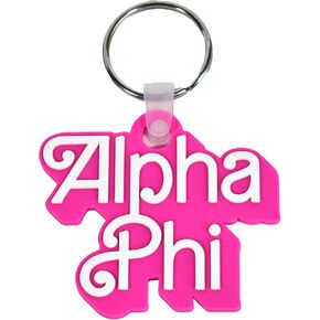 Sorority Shop Alpha Phi Keychain - Retro Dolly Sorority Name Design