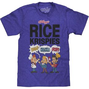 Tee Luv Men's Rice Krispies Cereal Shirt - Snap Crackle and Pop Mascot T-Shirt