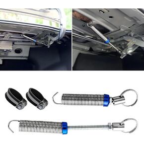 Pack-2 Car Trunk Spring Automatic Lifter, Adjustable Vehicle Lifting Spring Accessories, Universal Automobile Modification Parts, for Most Cars, Trucks and Vans (Silver)