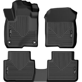 Husky Liners Weatherbeater Floor Mats | Fits 2023-2024 Honda HR-V | Front & 2nd Row, 3-pc Black - 95241