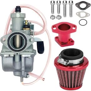 VM22 26mm Carburetor for Predator 212cc GX200 6.5hp Engine 196cc CT200U KT196 Go Kart Mini Bike Carburetor Carb with Intake Pipe Manifold Air Filter