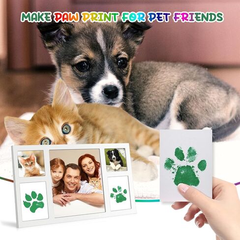 75ml Blue Baby Hand and Footprint Ink Kit, Baby Handprint Footprint Paint, Dog Cat Paw Print Kit, Washable, Non Toxic Acid-Free, Safe Gentle for Home Christmas New Year DIY Keepsake Stamp in Saudi Arabia