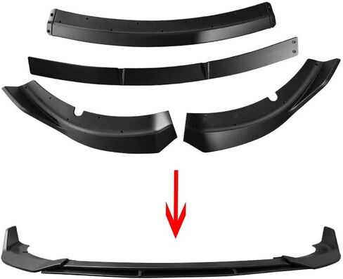 Front Bumper Lip Compatible with 2015-2023 Charger SRT RT GT SXT,4pcs Matte Black ABS Car Front Spoiler Diffuser Splitter in Kuwait